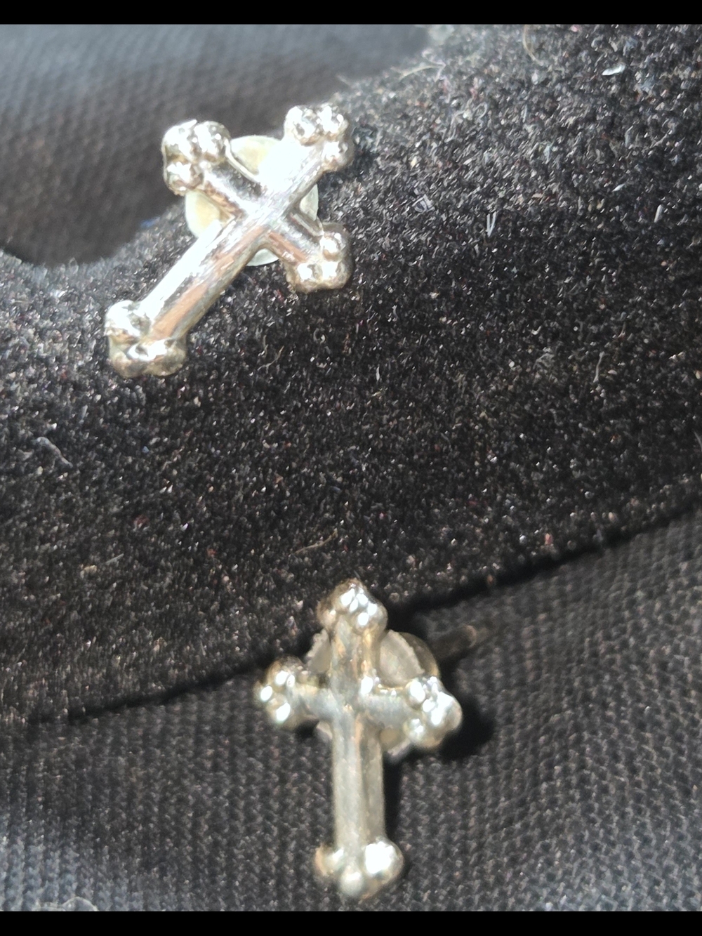 Vintage Dainty Cross Stud Earrings